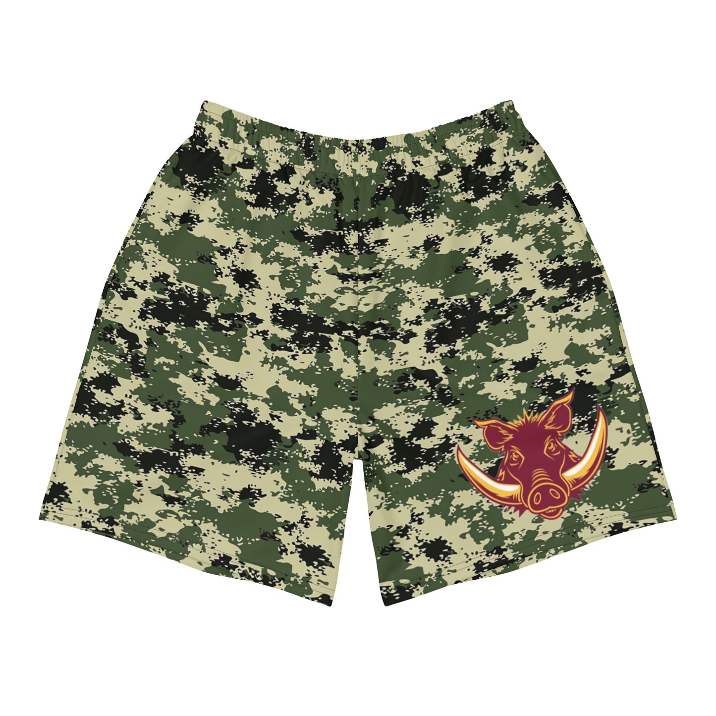 Razorback Camo Print Unisex Athletic Long Shorts