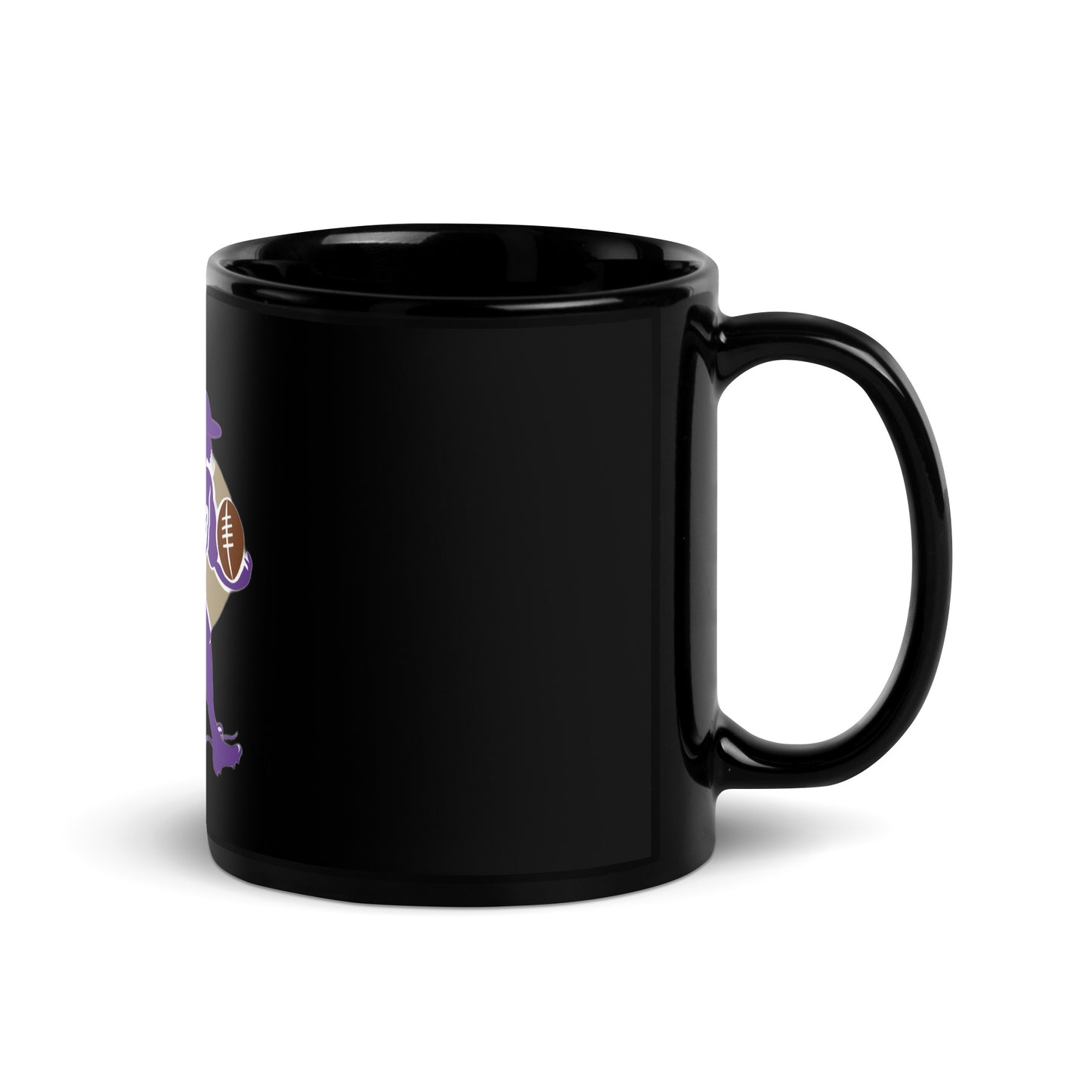 Musketeer Football Black Glossy Mug