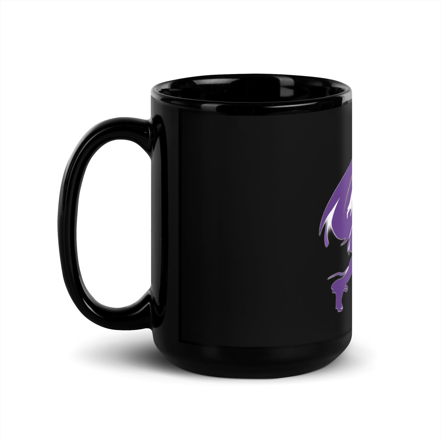 Musketeer Football Black Glossy Mug