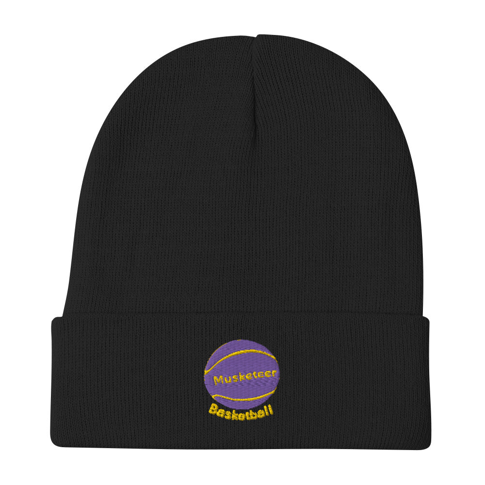 Musketeer Basketball Embroidered Beanie