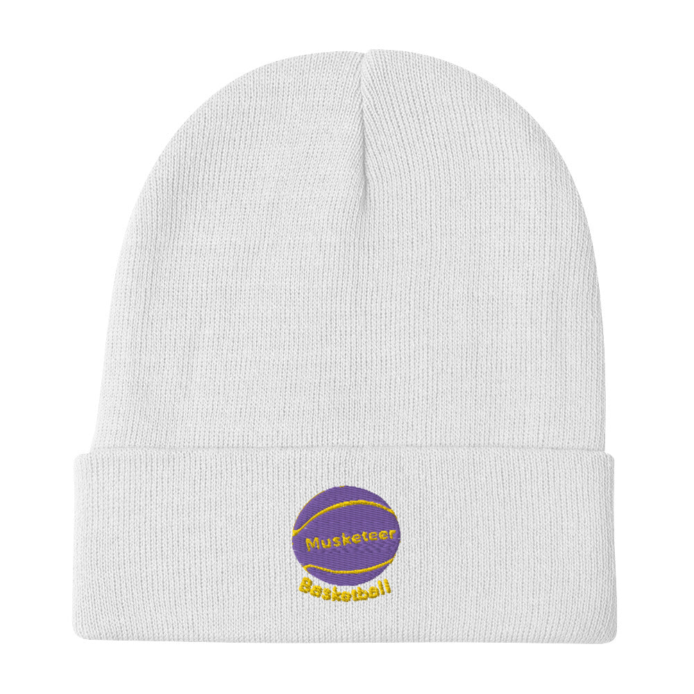 Musketeer Basketball Embroidered Beanie