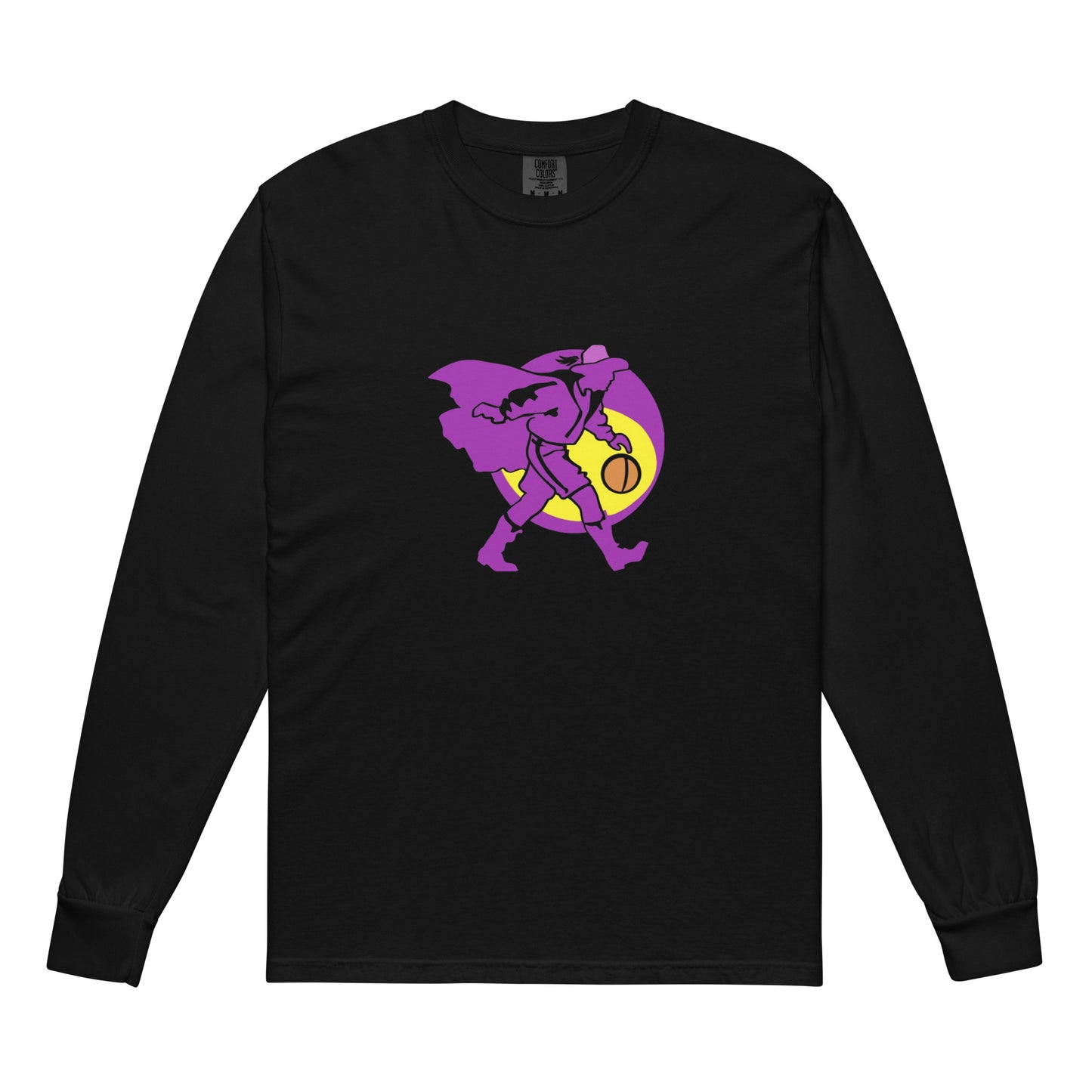 Musketeer Basketball Garment-dyed heavyweight long-sleeve shirt