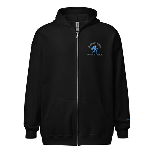 Spartan Basketball Unisex heavy blend zip hoodie