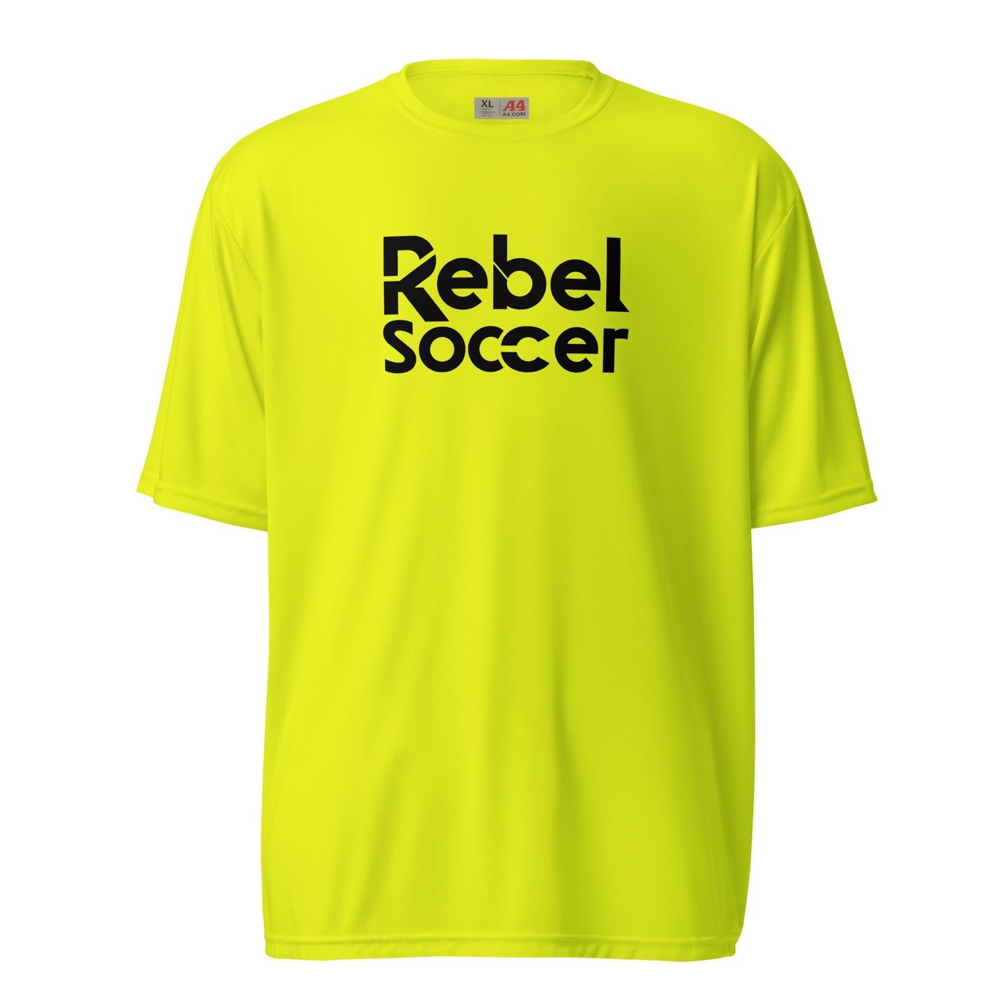 Rebel Soccer Unisex performance crew neck t-shirt